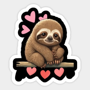 sloth loving flash Sticker